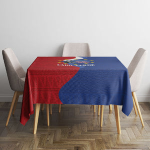 Santo Antao Cabo Verde Tablecloth Map With Me Maia Statue African Pattern