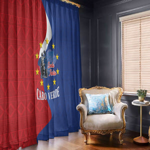 Santo Antao Cabo Verde Window Curtain Map With Me Maia Statue African Pattern