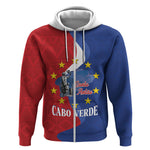 Santo Antao Cabo Verde Zip Hoodie Map With Me Maia Statue African Pattern