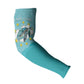 Sao Vincente Cabo Verde Arm Sleeves Map With Sea Turtle African Pattern