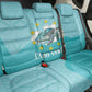 Sao Vincente Cabo Verde Back Car Seat Cover Map With Sea Turtle African Pattern