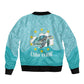 Sao Vincente Cabo Verde Bomber Jacket Map With Sea Turtle African Pattern
