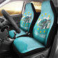 Sao Vincente Cabo Verde Car Seat Cover Map With Sea Turtle African Pattern