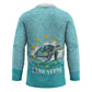 Sao Vincente Cabo Verde Hockey Jersey Map With Sea Turtle African Pattern