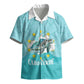Sao Vincente Cabo Verde Kid Hawaiian Shirt Map With Sea Turtle African Pattern