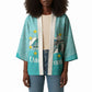 Sao Vincente Cabo Verde Kimono Map With Sea Turtle African Pattern