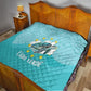 Sao Vincente Cabo Verde Quilt Map With Sea Turtle African Pattern