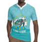 Sao Vincente Cabo Verde Rugby Jersey Map With Sea Turtle African Pattern