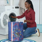 Personalized Santiago Cabo Verde Laundry Basket Map With Farol de Dona Maria Pia