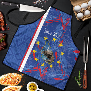 Personalized Santiago Cabo Verde Apron Map With Farol de Dona Maria Pia