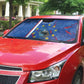 Personalized Santiago Cabo Verde Auto Sun Shade Map With Farol de Dona Maria Pia