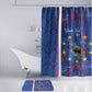 Personalized Santiago Cabo Verde Bathroom Set Map With Farol de Dona Maria Pia