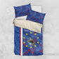 Personalized Santiago Cabo Verde Bedding Set Map With Farol de Dona Maria Pia