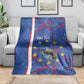 Personalized Santiago Cabo Verde Blanket Map With Farol de Dona Maria Pia