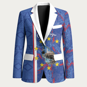 Personalized Santiago Cabo Verde Blazer Map With Farol de Dona Maria Pia