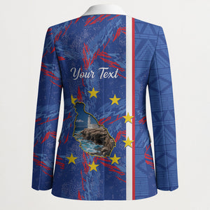 Personalized Santiago Cabo Verde Blazer Map With Farol de Dona Maria Pia