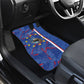 Personalized Santiago Cabo Verde Car Mats Map With Farol de Dona Maria Pia