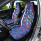Personalized Santiago Cabo Verde Car Seat Cover Map With Farol de Dona Maria Pia