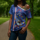 Personalized Santiago Cabo Verde Cross Shoulder Shirt Map With Farol de Dona Maria Pia