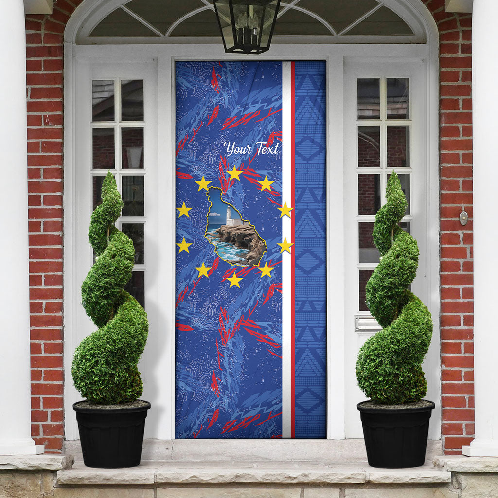 Personalized Santiago Cabo Verde Door Cover Map With Farol de Dona Maria Pia