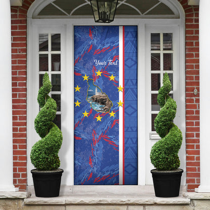 Personalized Santiago Cabo Verde Door Cover Map With Farol de Dona Maria Pia