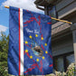 Personalized Santiago Cabo Verde Garden Flag Map With Farol de Dona Maria Pia