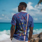 Personalized Santiago Cabo Verde Hawaiian Shirt Map With Farol de Dona Maria Pia
