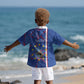Personalized Santiago Cabo Verde Kid Hawaiian Shirt Map With Farol de Dona Maria Pia