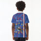 Personalized Santiago Cabo Verde Kid Polo Shirt Map With Farol de Dona Maria Pia