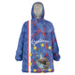 Personalized Santiago Cabo Verde Kid Wearable Blanket Hoodie Map With Farol de Dona Maria Pia