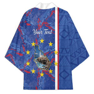 Personalized Santiago Cabo Verde Kimono Map With Farol de Dona Maria Pia