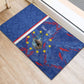 Personalized Santiago Cabo Verde Rubber Doormat Map With Farol de Dona Maria Pia