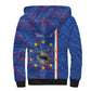 Personalized Santiago Cabo Verde Sherpa Hoodie Map With Farol de Dona Maria Pia