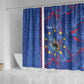 Personalized Santiago Cabo Verde Shower Curtain Map With Farol de Dona Maria Pia