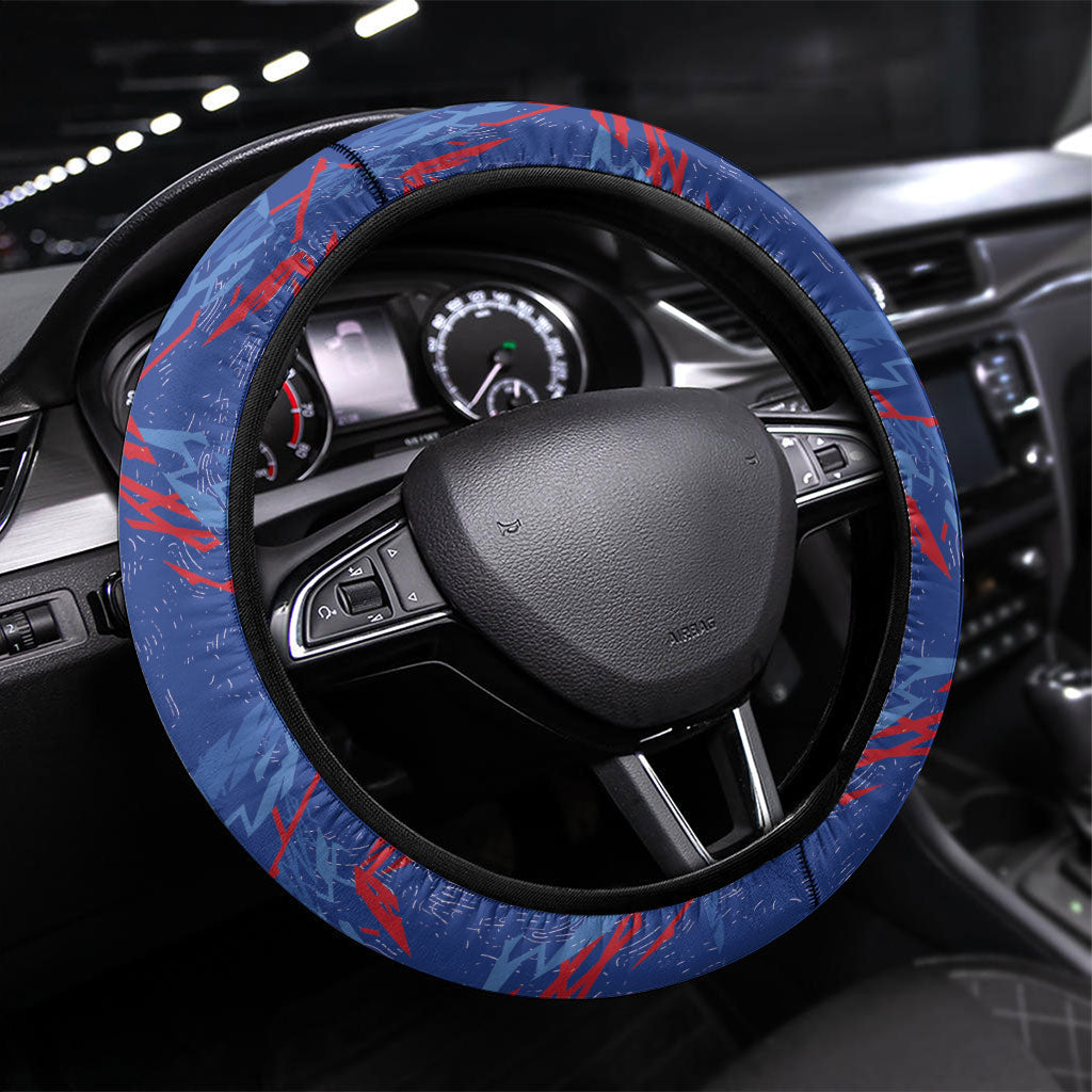 Santiago Cabo Verde Steering Wheel Cover Map With Farol de Dona Maria Pia