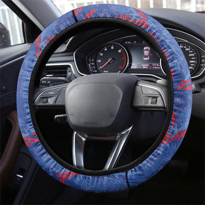 Santiago Cabo Verde Steering Wheel Cover Map With Farol de Dona Maria Pia