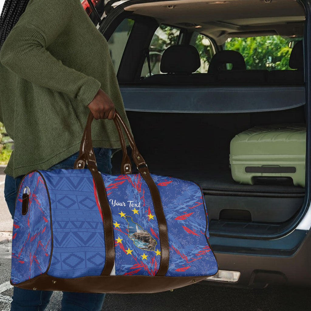 Personalized Santiago Cabo Verde Travel Bag Map With Farol de Dona Maria Pia
