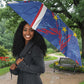 Personalized Santiago Cabo Verde Umbrella Map With Farol de Dona Maria Pia