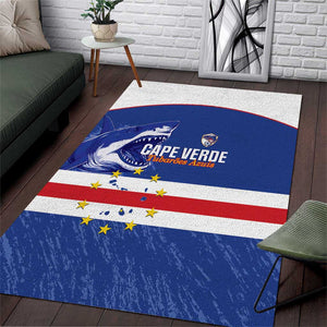 Cape Verde Football Area Rug Come On Tubaroes Azuis Shark - African Pride