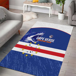 Cape Verde Football Area Rug Come On Tubaroes Azuis Shark - African Pride