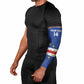 Cape Verde Football Custom Arm Sleeves Come On Tubaroes Azuis Shark