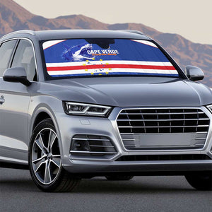 Cape Verde Football Auto Sun Shade Come On Tubaroes Azuis Shark