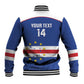 Cape Verde Football Custom Baseball Jacket Come On Tubaroes Azuis Shark - African Pride