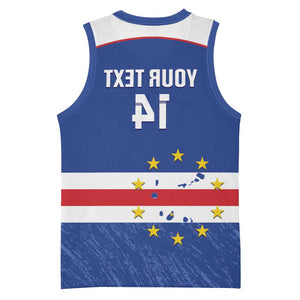 Cape Verde Football Custom Basketball Jersey Come On Tubaroes Azuis Shark - African Pride