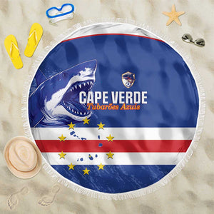 Cape Verde Football Beach Blanket Come On Tubaroes Azuis Shark - African Pride