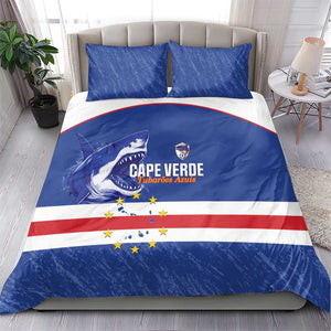 Cape Verde Football Bedding Set Come On Tubaroes Azuis Shark - African Pride