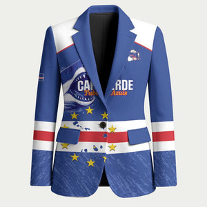 Cape Verde Football Custom Blazer Come On Tubaroes Azuis Shark