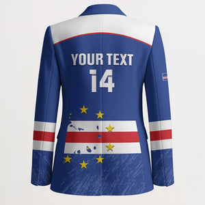 Cape Verde Football Custom Blazer Come On Tubaroes Azuis Shark