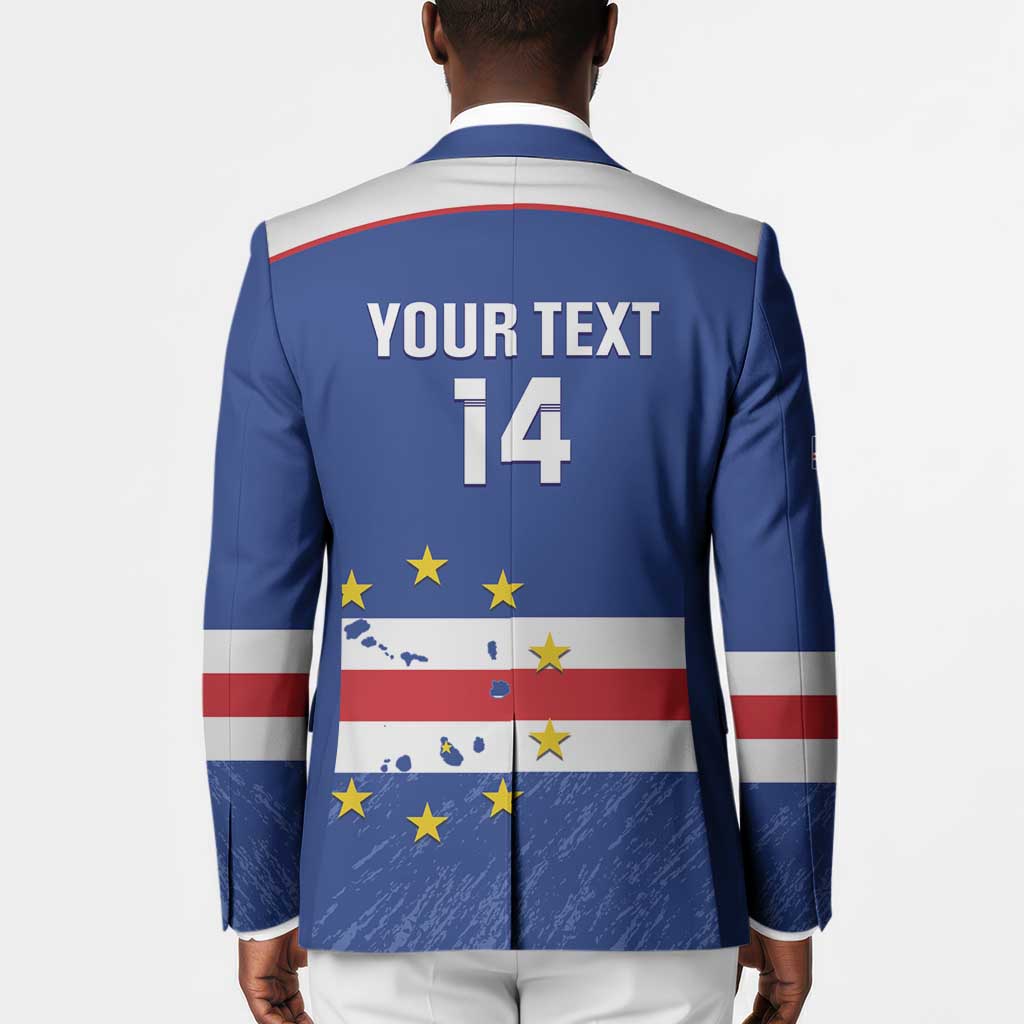 Cape Verde Football Custom Blazer Come On Tubaroes Azuis Shark