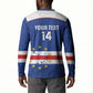 Cape Verde Football Custom Button Sweatshirt Come On Tubaroes Azuis Shark